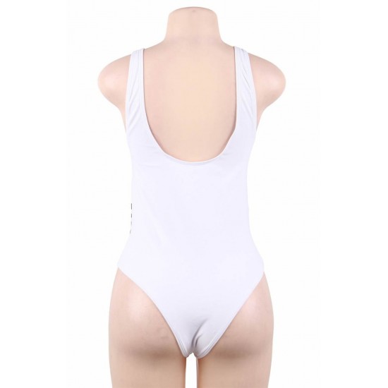 YesX YX962 One Piece Swimsuit White YesX YX962 One Piece Swimsuit White
