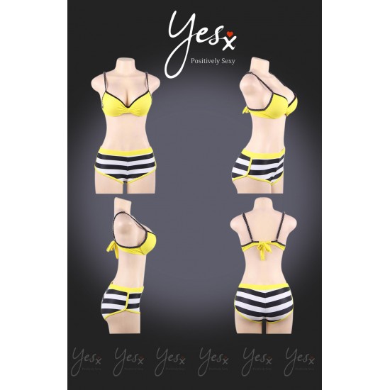 YesX YX963 Bikini 3 Piece Set Yellow YesX YX963 Bikini 3 Piece Set Yellow