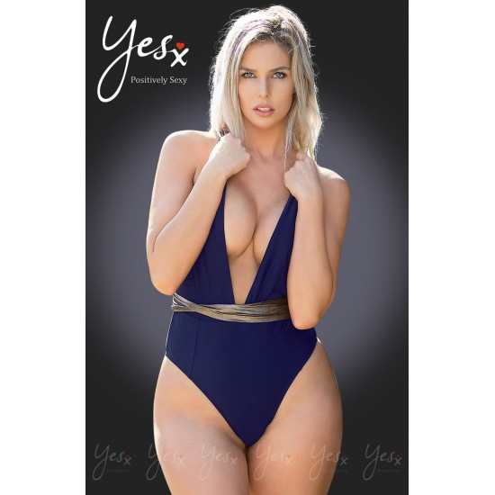 YesX YX966 One Piece Swimsuit Navy YesX YX966 One Piece Swimsuit Navy