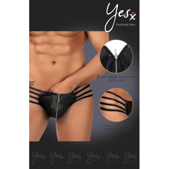 YesX YX971 Men's Thong Black