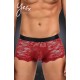 YesX YX976 Mens Boxer Brief Red/Black