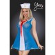 YesX YX119 Sailor Dress Blue/Red