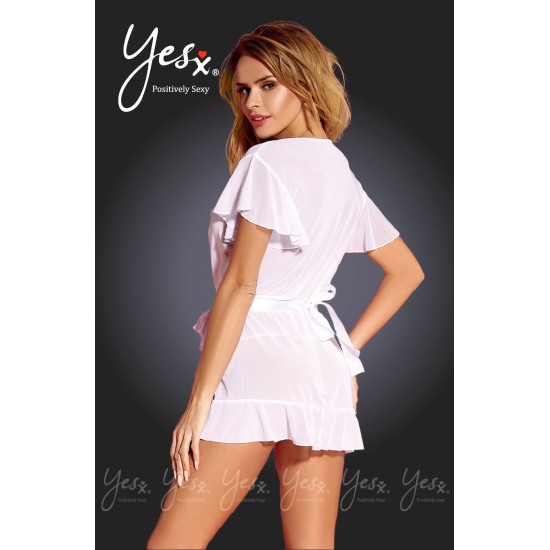 Yesx YX162 Dressing Gown White