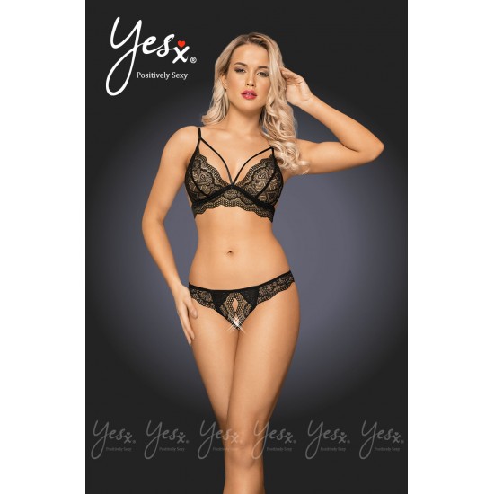 Yesx YX236 Black Bra Set