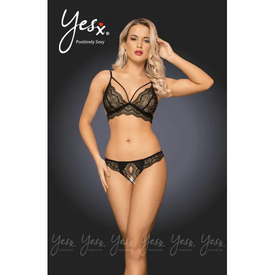 Yesx YX236 Black Bra Set
