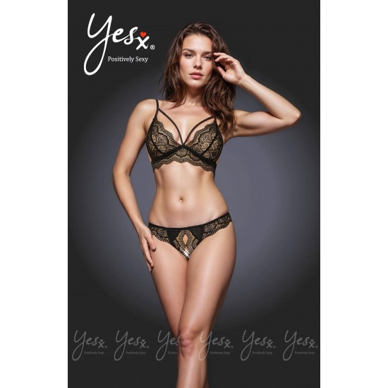 Yesx YX236 Black Bra Set