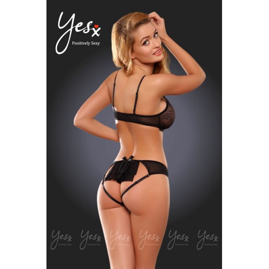 YesX YX517 Bra Set Black