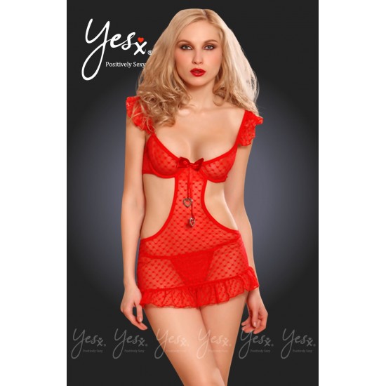 YesX YX518 Skirt Set Red