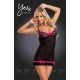 YesX YX673 Dress Rose/Black