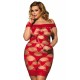 YesX YX822Q Plus Size Hearts & Handcuffs!