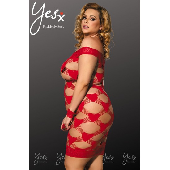 YesX YX822Q Plus Size Hearts & Handcuffs!