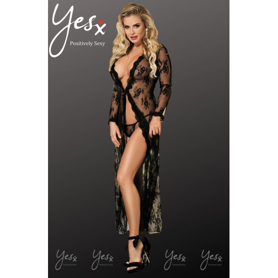 YesX YX824 Dressing Gown Black