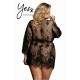 YesX YX827Q Robe Set Black - Up to 6XL