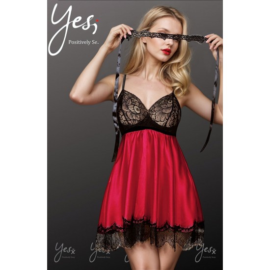 YesX YX832 Babydoll & Blindfold YesX YX832 Babydoll & Blindfold