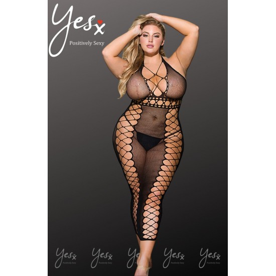 YesX YX734Q Lacey Black Robe YesX YX734Q Lacey Black Robe