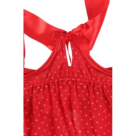 YesX YX841 Red Babydoll Set