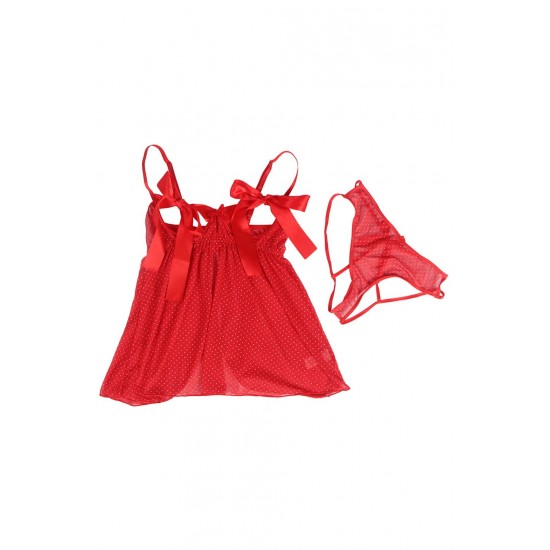 YesX YX841 Red Babydoll Set