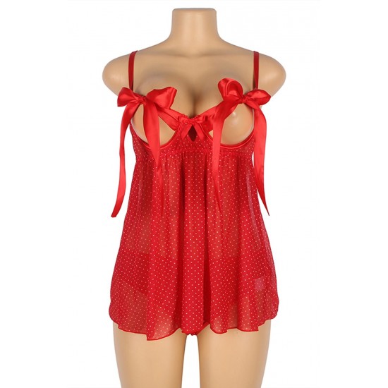 YesX YX841 Red Babydoll Set