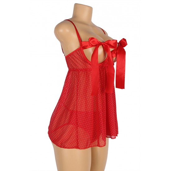 YesX YX841 Red Babydoll Set