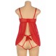 YesX YX841 Red Babydoll Set