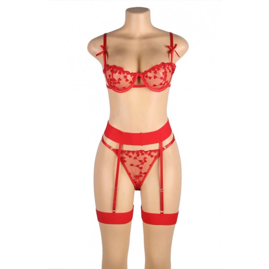 YesX YX845Q Red Bra Set YesX YX845Q Red Bra Set
