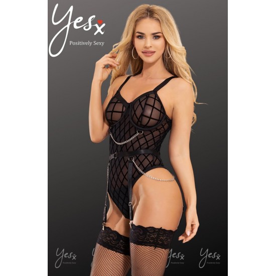 YesX YX846 Black Bodysuit YesX YX846 Black Bodysuit