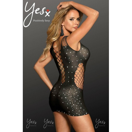 YesX YX848 Sparkly Black Dress YesX YX848 Sparkly Black Dress