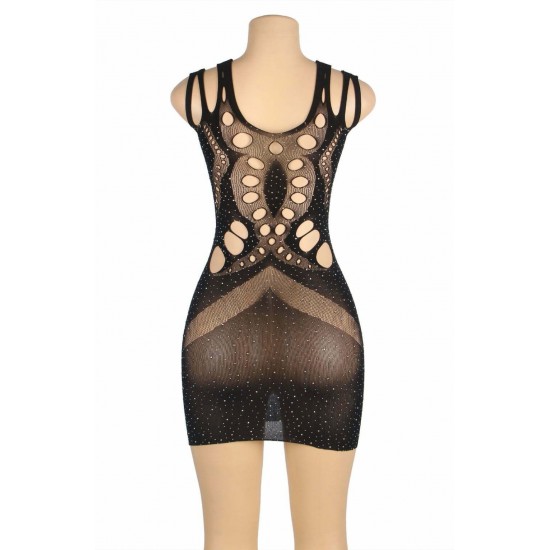 YesX YX853 Sparkly Black Dress YesX YX853 Sparkly Black Dress