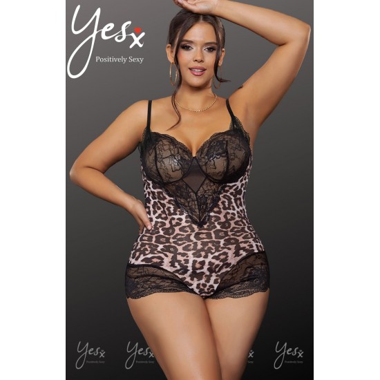 YesX YX854 Leopard Bodysuit YesX YX854 Leopard Bodysuit