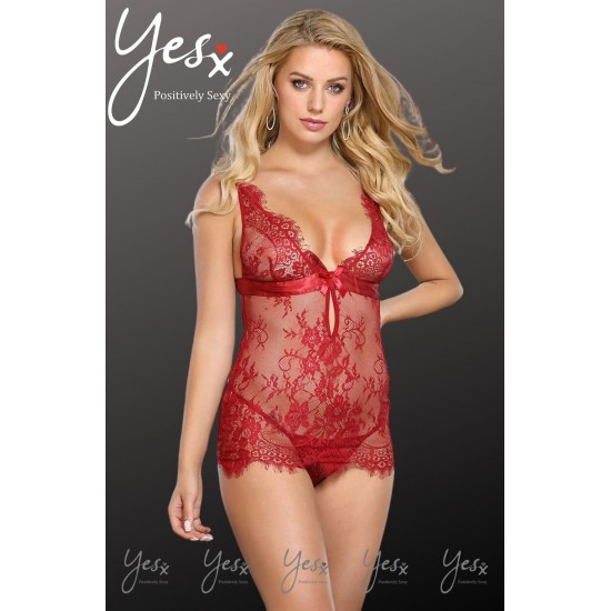 YesX YX855 Chemise Hot Red YesX YX855 Chemise Hot Red