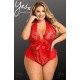 YesX YX856Q Hot Red Teddy YesX YX856Q Hot Red Teddy