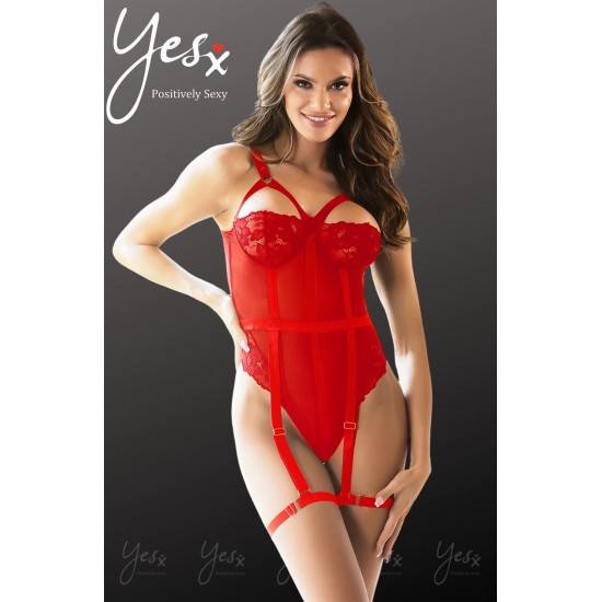 YesX YX858 Red Bodysuit YesX YX858 Red Bodysuit