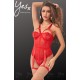 YesX YX858 Red Bodysuit YesX YX858 Red Bodysuit