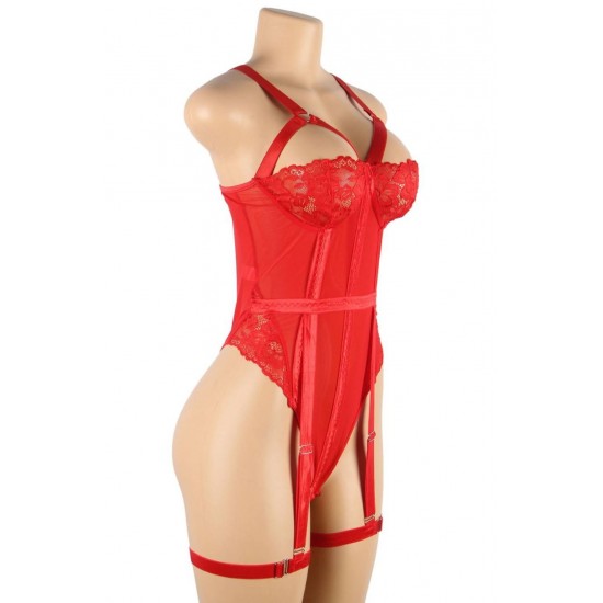 YesX YX858Q Red Bodysuit