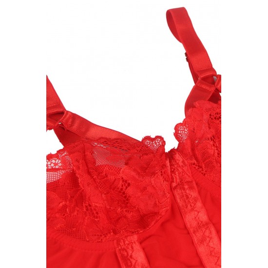 YesX YX858Q Red Bodysuit