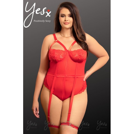 YesX YX858Q Red Bodysuit
