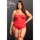 YesX YX858Q Red Bodysuit