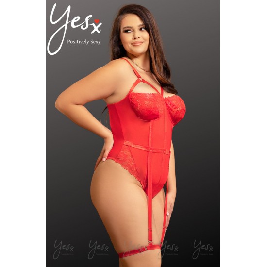 YesX YX858Q Red Bodysuit
