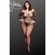 YesX YX864Q Fishnet Sparkly Bodystocking Up To 5XL YesX YX864Q Fishnet Sparkly Bodystocking Up To 5XL