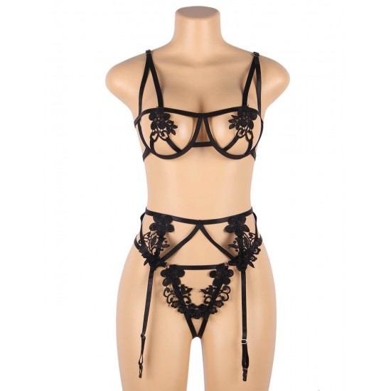 YesX YX867Q 3 Piece Bra Set Up To 4XL YesX YX867Q 3 Piece Bra Set Up To 4XL