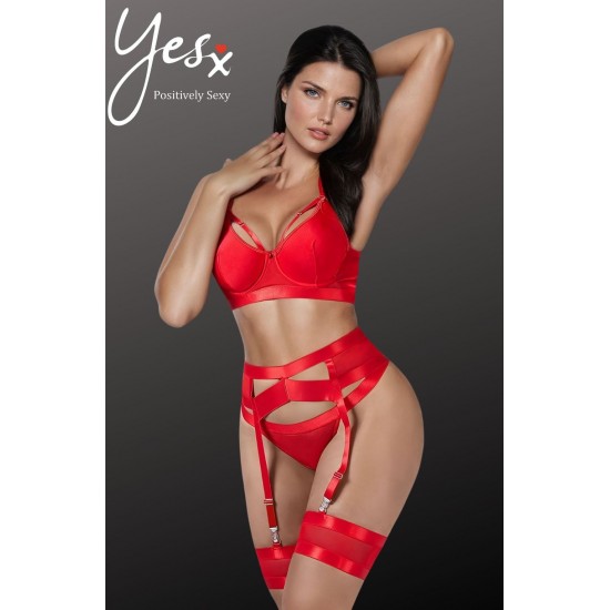 YesX YX870 Bondage Garter Bra Set YesX YX870 Bondage Garter Bra Set
