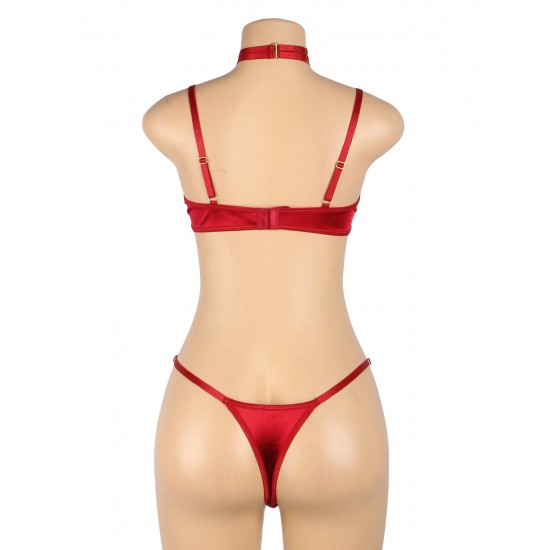 YesX YX872 Hollow Cut Halter Bra Set YesX YX872 Hollow Cut Halter Bra Set
