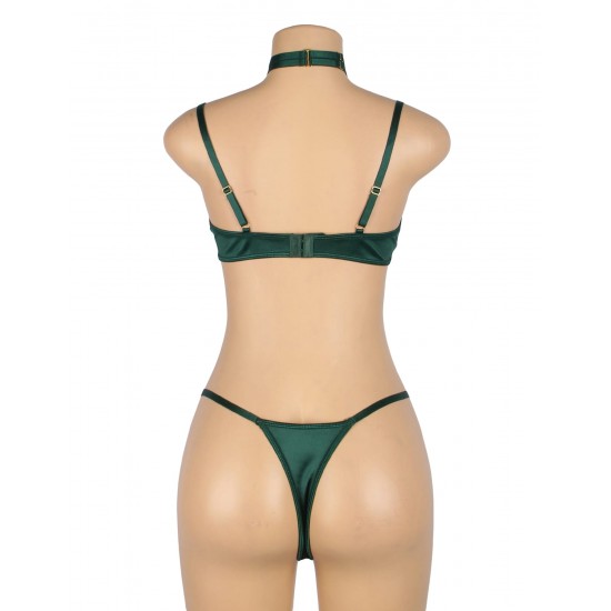 YesX YX873Q Hollow Cut Halter Bra Set
