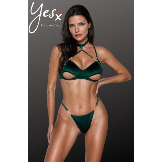 YesX YX873 Hollow Cut Halter Bra Set YesX YX873 Hollow Cut Halter Bra Set