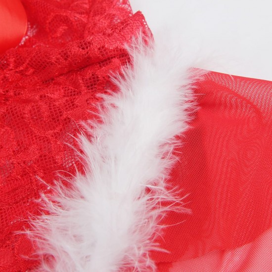 YesX YX874Q Christmas Sexy Halter Neck Teddy Up To 4XL YesX YX874Q Christmas Sexy Halter Neck Teddy Up To 4XL