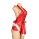 YesX YX874Q Christmas Sexy Halter Neck Teddy Up To 4XL YesX YX874Q Christmas Sexy Halter Neck Teddy Up To 4XL