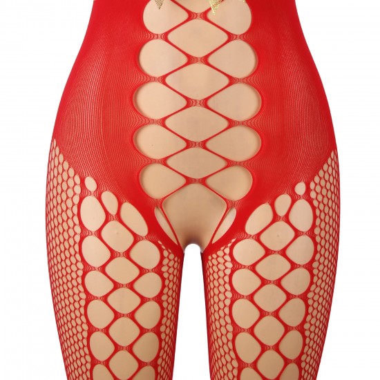 YesX YX876 Christmas Fluffy Bodystocking YesX YX876 Christmas Fluffy Bodystocking