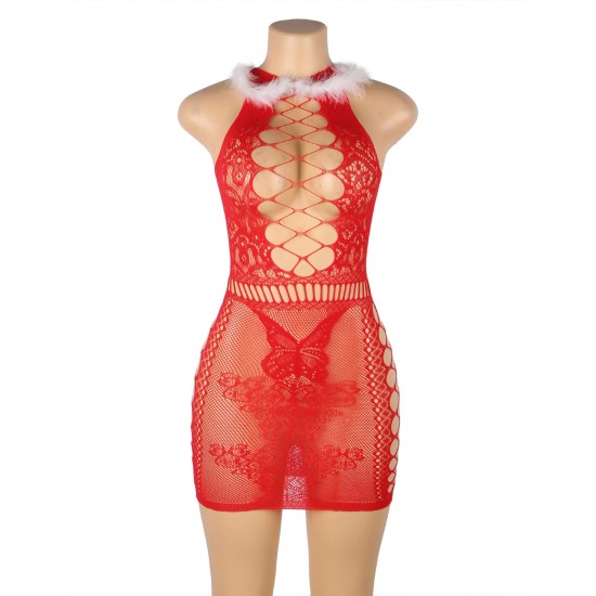 YesX YX877 Christmas Sexy Bodystocking Dress YesX YX877 Christmas Sexy Bodystocking Dress