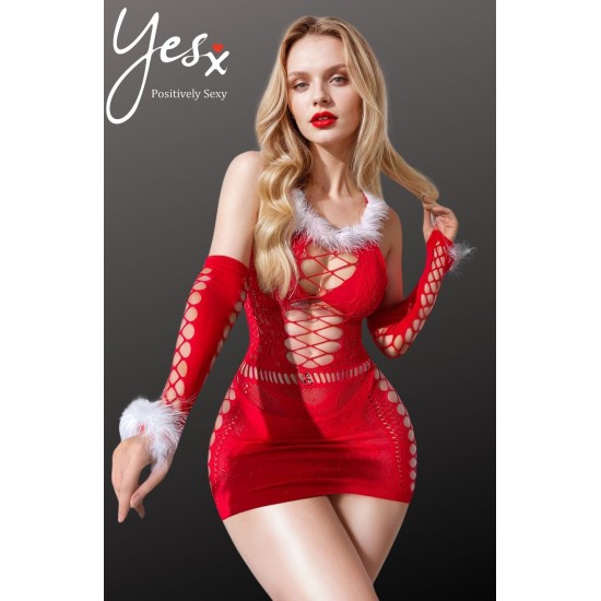 YesX YX877 Christmas Sexy Bodystocking Dress YesX YX877 Christmas Sexy Bodystocking Dress