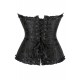 YesX YX886 Stunning Black Borcade Corset Up to 5XL